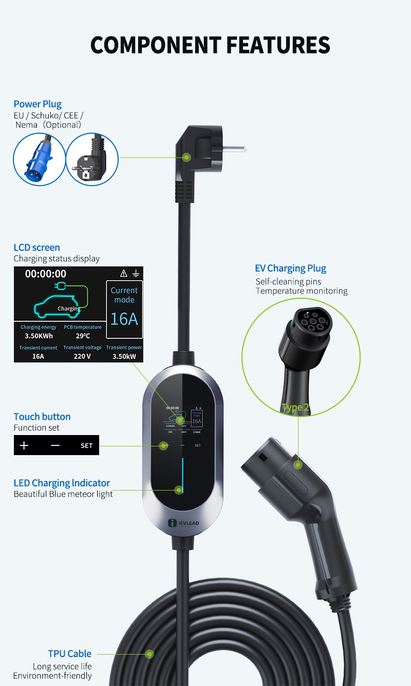 Portable electric vehicle charger